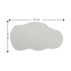 Specchio nuvola nero 40x72h cm - Saburo
