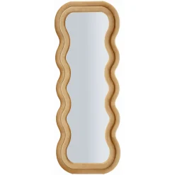 Specchio oro Trasparente Cornice Ondulata Effetto Velluto Forma Rettangolare 60x160h cm, Tipologia a Parete - Allen