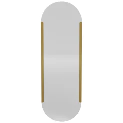 Specchio oro Trasparente Forma Ovale Tipologia a Parete 55x75h cm, Colore Struttura Trasparente - Dorno