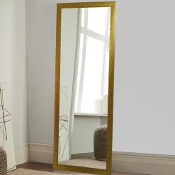 Specchio oro Trasparente Forma Rettangolare Tipologia a Terra 40x105h cm, Colore Struttura Trasparente - Carimate
