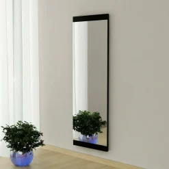 Specchio rettangolare classico nero 40x120h cm - Fiammetta