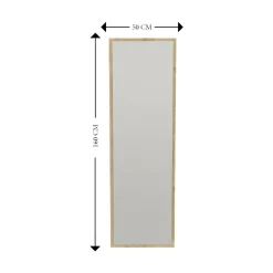 Specchio rettangolare con cavalletto rovere 50x160h cm - Dragone