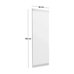 Specchio soggiorno bianco 40x120h cm - Fiammetta