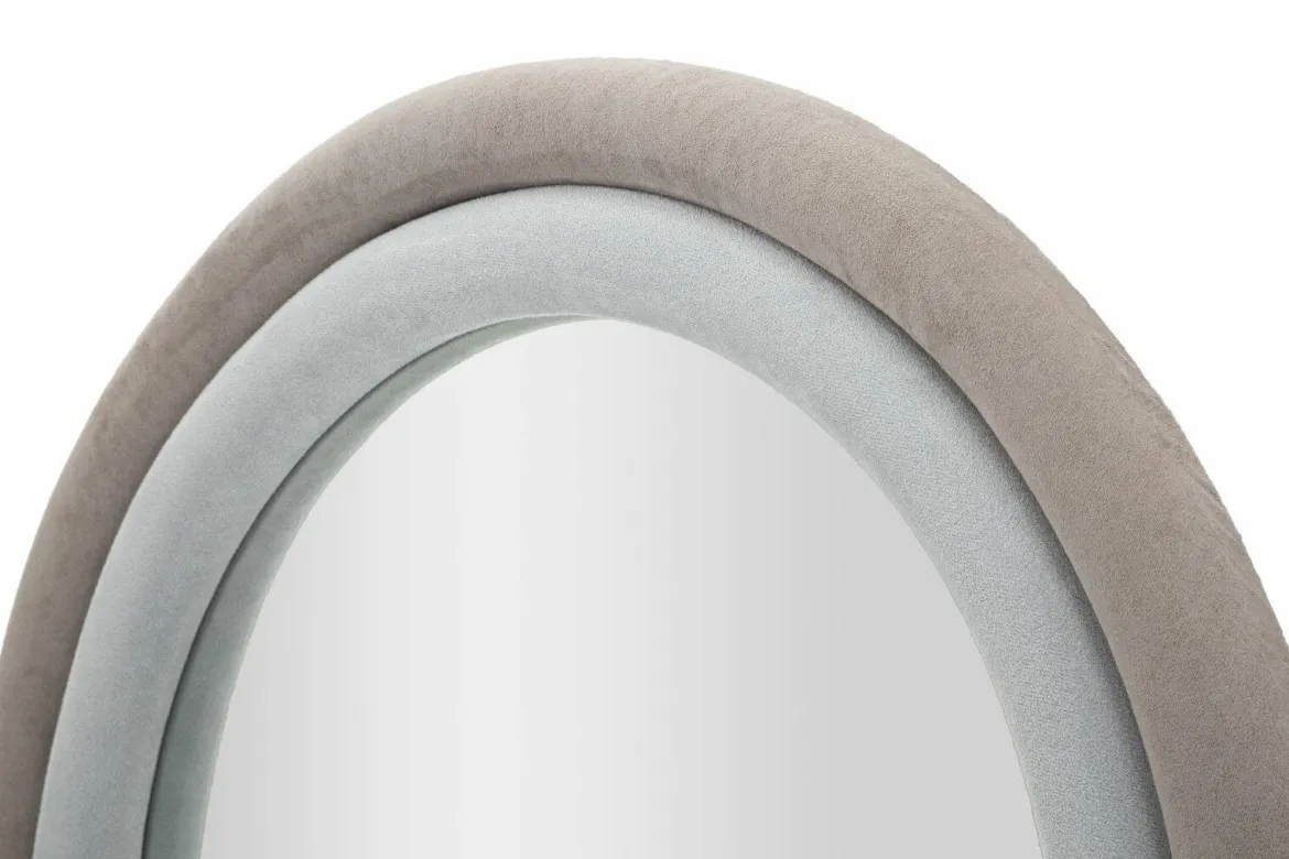 Specchio tortora e grigio 60x90h cm - Marinetti