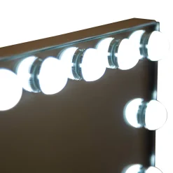 Specchio Trasparente Lampadine Incluse Forma Rettangolare 61x47h cm, Tipologia a Parete - Galiseri