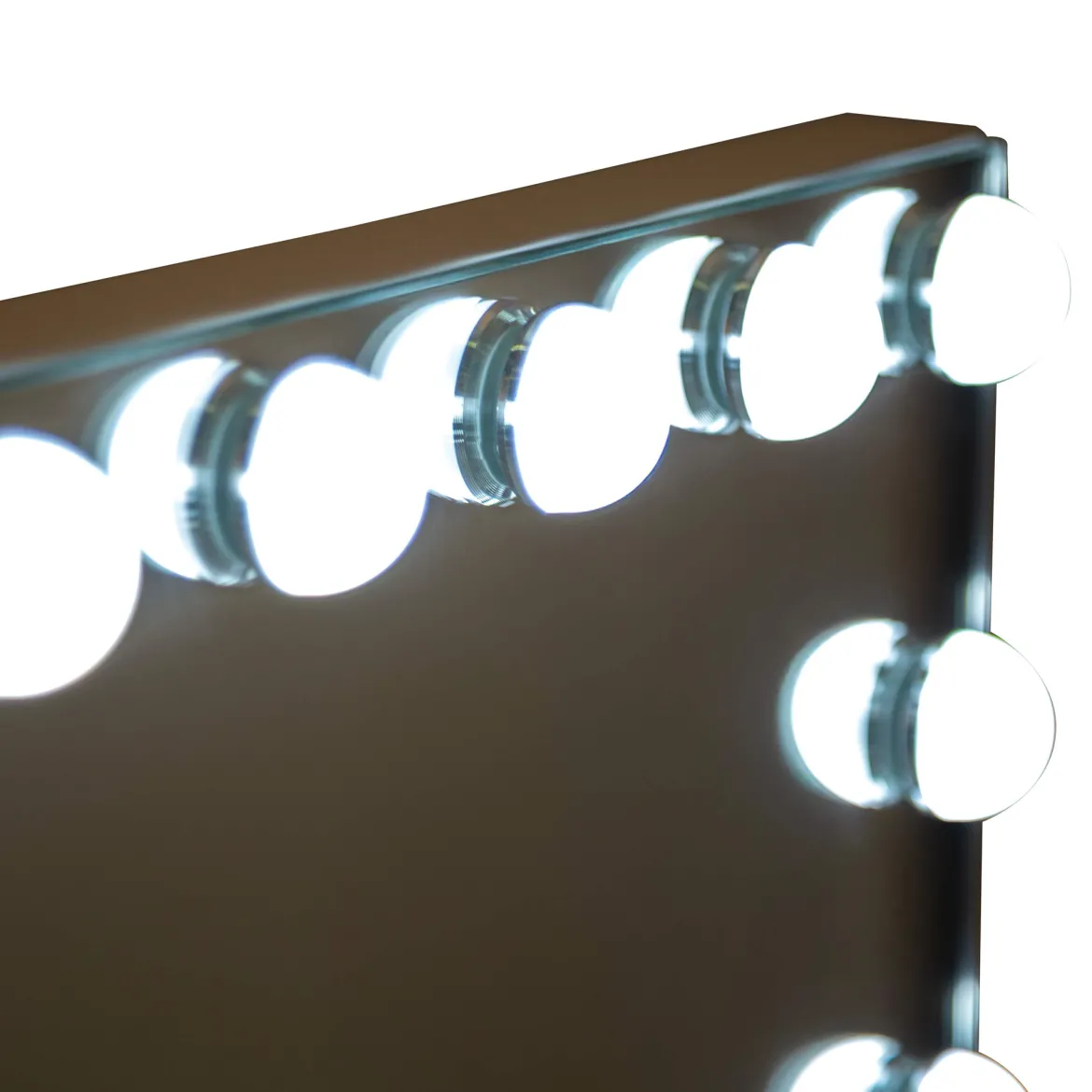 Specchio Trasparente Lampadine Incluse Forma Rettangolare 61x47h cm, Tipologia a Parete - Galiseri