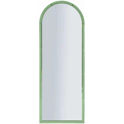Specchio Verde Trasparente Forma Rettangolare Tipologia a Parete 55x150h cm, Colore Struttura Trasparente - Nida