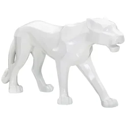 Statua Bianco Statua di Pantera, - Nerioo