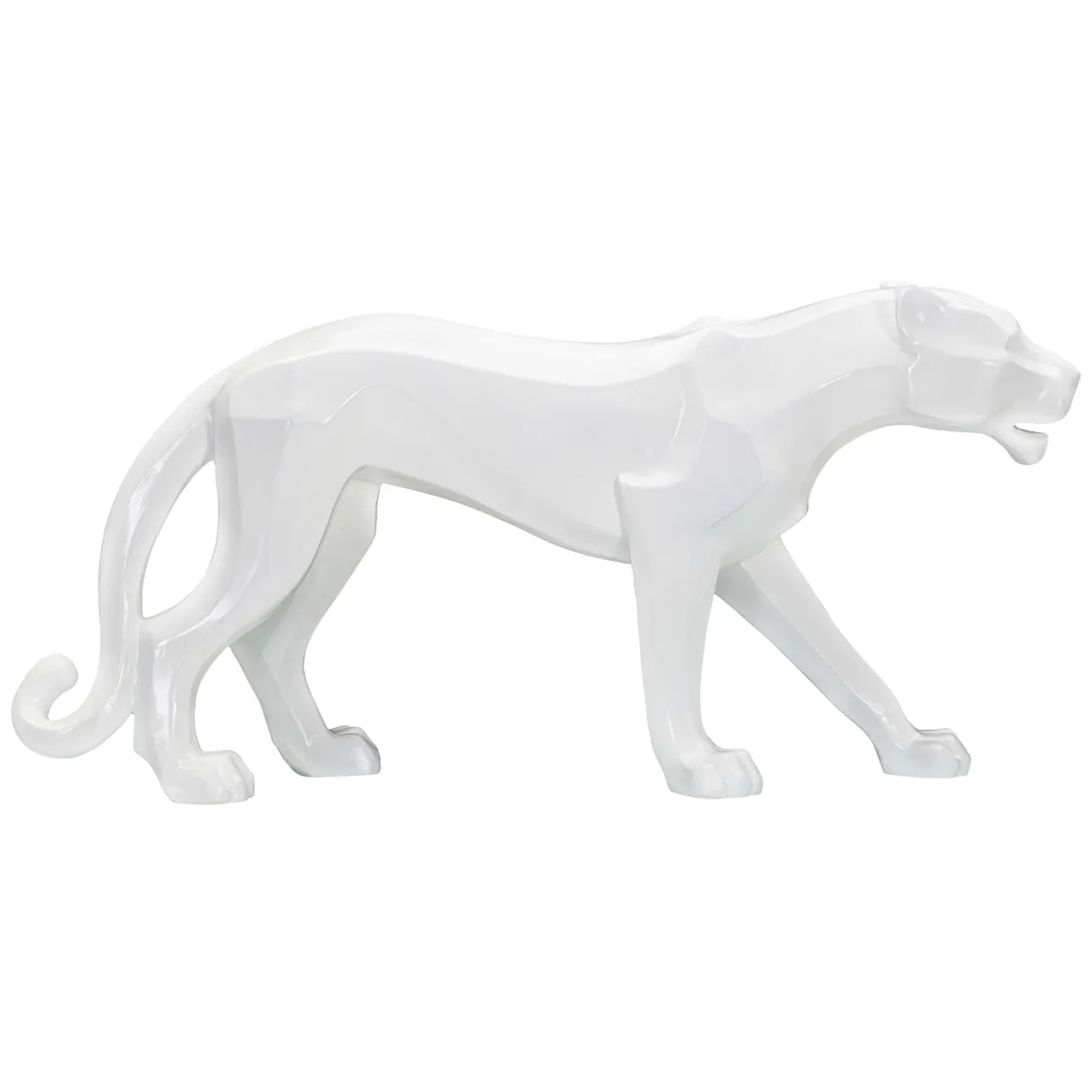 Statua Bianco Statua di Pantera, - Nerioo