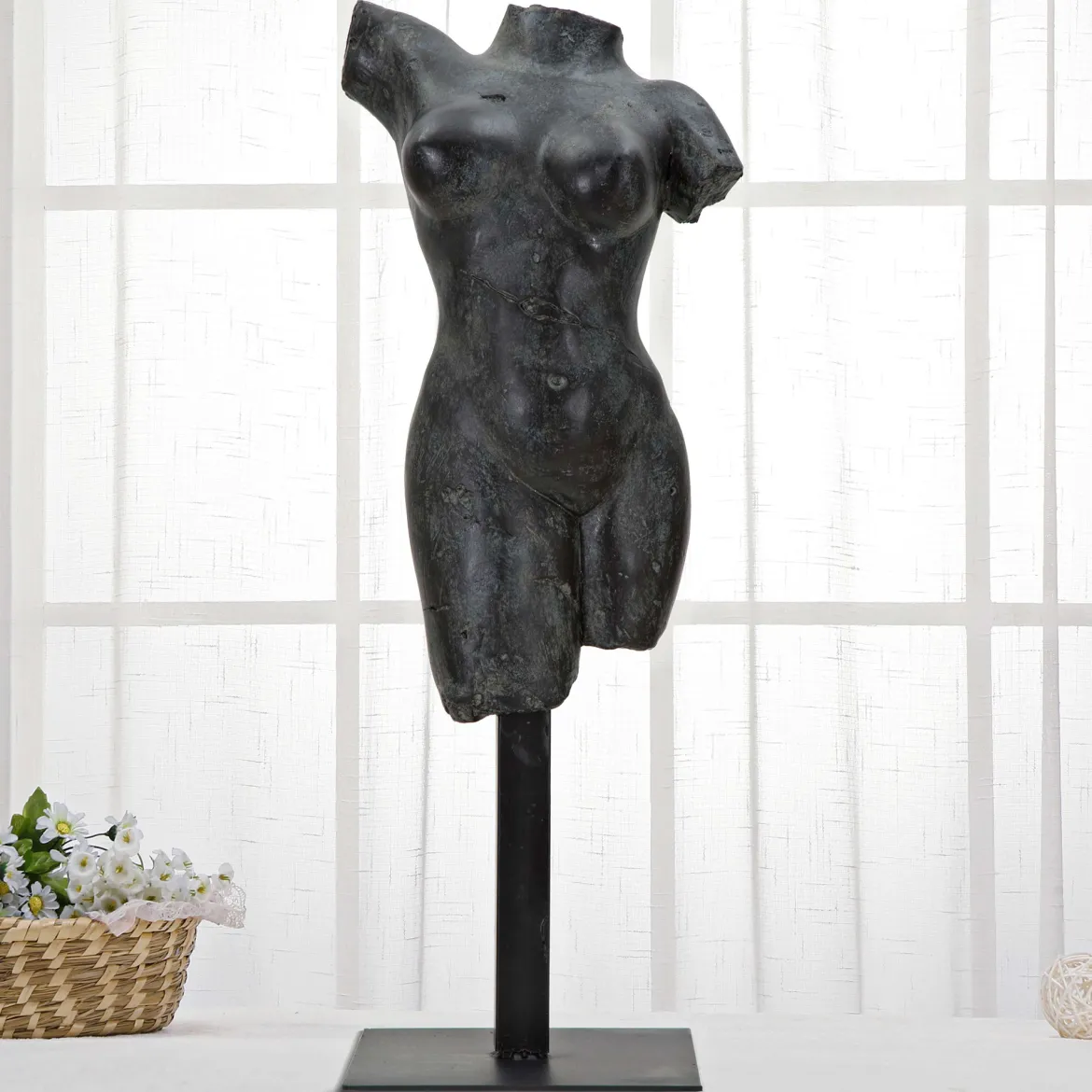 Statua Nero Busto Scultura Classica, - Esperan