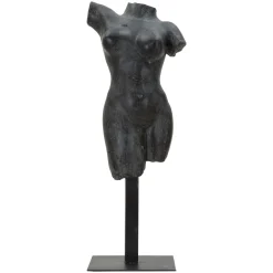 Statua Nero Busto Scultura Classica, - Atlin