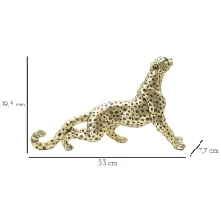 Statua oro Nero Statua di Leopardo Colore Struttura Nero, - Inuvik