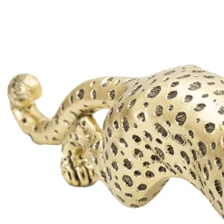 Statua oro Nero Statua di Leopardo Colore Struttura Nero, - Inuvik