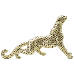 Statua oro Nero Statua di Leopardo Colore Struttura Nero, - Inuvik