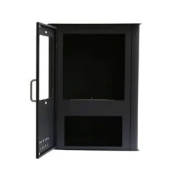 Stufa a bioetanolo moderna economica 30x50x68h cm nera - Altidona