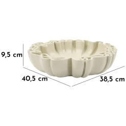 Svuotatasche Bianco Crema Effetto Pietra Sfumatura Colore Struttura Crema, - Esquel