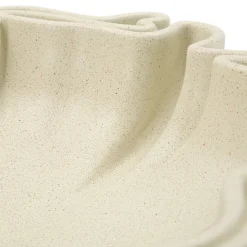 Svuotatasche Bianco Crema Effetto Pietra Sfumatura Colore Struttura Crema, - Esquel