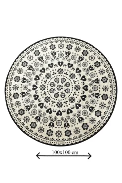 Tappeto da bagno Medina, 100x100 cm, Multicolore