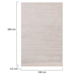 Tappeto Kenton, Crema, 100x300 cm