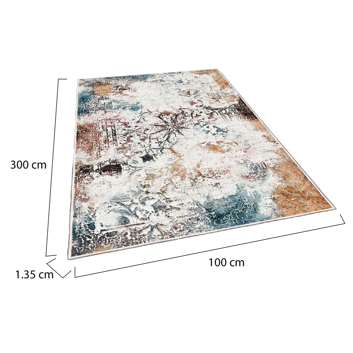 Tappeto Rocky River, Multicolore, 120x180 cm