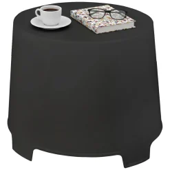 Tavolino da Esterno Nero Antracite 2 Posti 46x40x38h cm, Made in Italy - Crudup