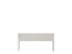Tavolino da Salotto Bianco con Piedini un Vano 90x49.5x45.5h cm, Forma Rettangolare - Formia