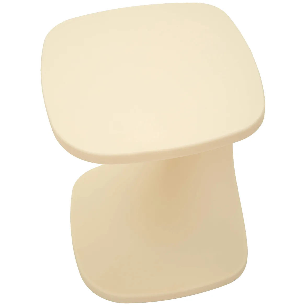 Tavolino da Salotto Bianco Crema Effetto Lucido Forma Rettangolare 47x46x57h cm, Sfumatura Colore Ripiano Crema - Cattaneo