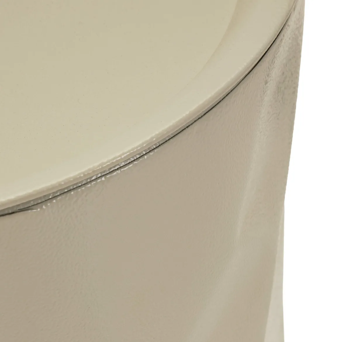 Tavolino da Salotto Bianco Crema oro 2 Cassetti Forma Quadrato 45x45x90h cm, Colore Ripiano Bianco - Dava