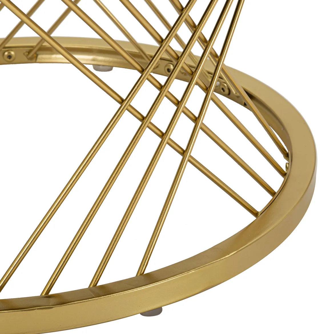 Tavolino da Salotto Bianco Crema oro un Cassetto Rivestimento in Tessuto Imbottito Modulabile 70x70x48h cm, un Vano - Davazate