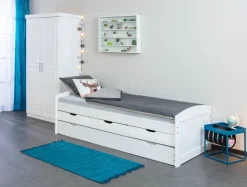 Tavolino da Salotto blu Forma Quadrata Materiale Piano in Metallo 35x40x35h cm, Colore Ripiano blu - Limana