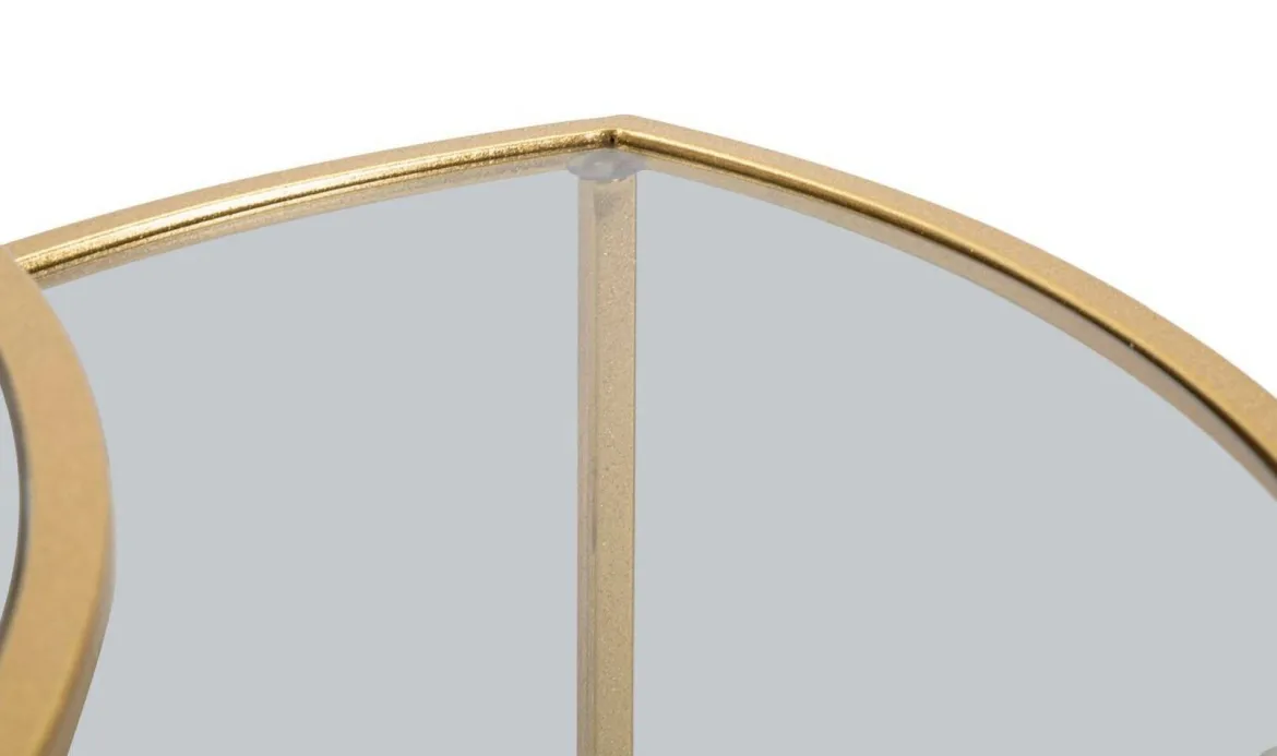 Tavolino da salotto circolare oro 60x60x50h cm - Adrian
