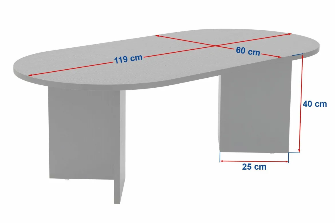 Tavolino da salotto Elain, 119x60 h40 cm, Quercia
