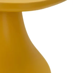Tavolino da Salotto Giallo Adatto per Indoor/outdoor Angoli Arrotondati Forma Rettangolare 48x48x50h cm, Colore Ripiano Giallo - Midelt