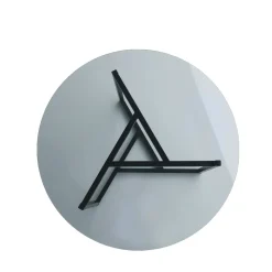 Tavolino da Salotto Grigio Tortora Nero un Vano Forma Rettangolare 90x60x40h cm, Colore Ripiano Trasparente - Mina