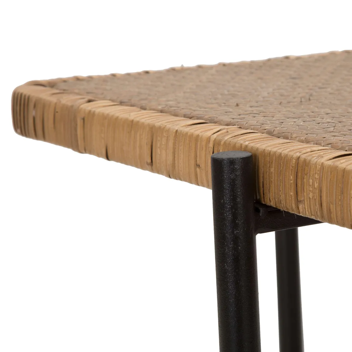Tavolino da Salotto Marrone Nero con Ruote Forma Rotondo 57x65x71h cm, Colore Ripiano Trasparente - TamDao