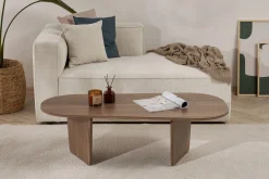 Tavolino da Salotto Marrone Noce Forma Rettangolare Materiale Piano in Legno Nobilitato 119x60x40h cm, Colore Ripiano Marrone - Turate