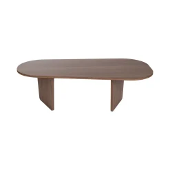 Tavolino da Salotto Marrone Noce Forma Rettangolare Materiale Piano in Legno Nobilitato 119x60x40h cm, Colore Ripiano Marrone - Turate
