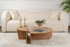 Tavolino da Salotto Marrone Pino Peso Massimo Supportato 15 kg Forma Rettangolare 90x60x35h cm, Sfumatura Colore Ripiano Pino - Mansue