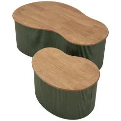 Tavolino da Salotto Marrone Rovere un Vano Forma Rettangolare 90.5x50.5x41.5h cm, Sfumatura Colore Ripiano Rovere - Piraino
