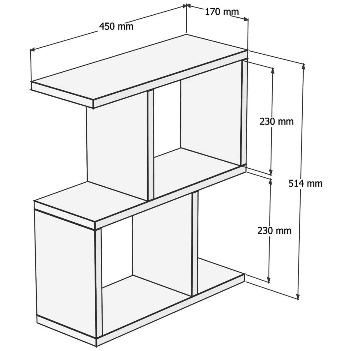 Tavolino da Salotto Marrone Sabbia 2 Vani Forma Rettangolare 45x17x51h cm, Sfumatura Colore Ripiano Sabbia - Lauriano