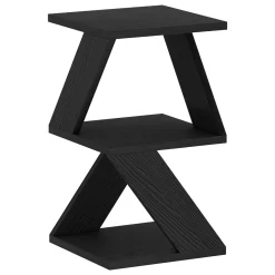 Tavolino da Salotto Nero Antracite Effetto Fume Forma Rettangolare 80x80x40h cm, Materiale Struttura in Vetro - Gran