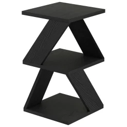 Tavolino da Salotto Nero Antracite Effetto Fume Forma Rettangolare 80x80x40h cm, Materiale Struttura in Vetro - Gran