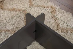 Tavolino da Salotto Nero Antracite Portariviste Forma Rettangolare 80x80x40h cm, Sfumatura Colore Struttura Antracite - Gran