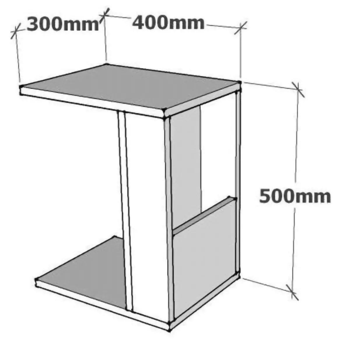 Tavolino da Salotto Nero Antracite oro 2 Cassetti con Piedini 97x60x44h cm, un Vano - Karo