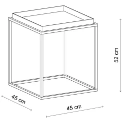 Tavolino da Salotto oro Forma Rotondo Materiale Piano in Vetro 80x80x43h cm, Colore Ripiano Trasparente - Moena