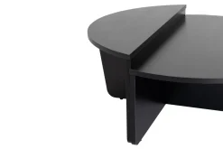 Tavolino da salotto ovale nero 90x60x35h cm - Feyre