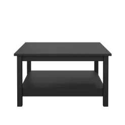 Tavolino da salotto quadrato nero 81x81x45h cm - Casato