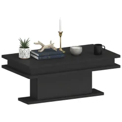 Tavolino da salotto rettangolare antracite 100x55x42h cm - Iside