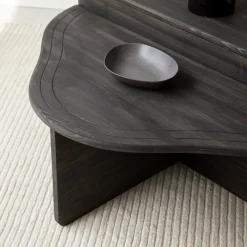 Tavolino da salotto rettangolare antracite 90x90x40h cm - Emiri