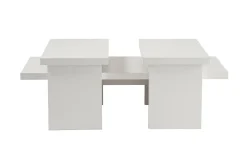Tavolino da salotto rettangolare bianco 120x60x42h cm - Lazise